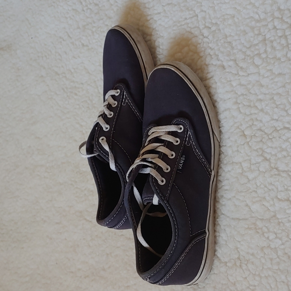 Vans Womens Gray Canvas Low Top Oxford Style Shoes,  Size 6 - Picture 2 of 12
